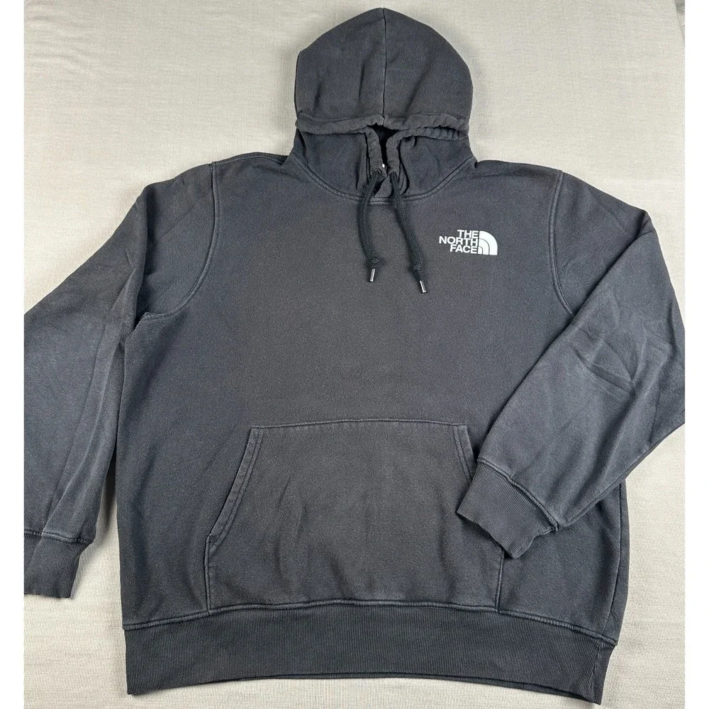 The North Face Box NSE Hoodie Men's XL Black Never Stop Exploring Pullover